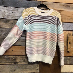 Pastel color block sweater